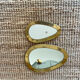 2 brass mirrors
