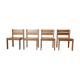 Pine swedish set of dining chairs