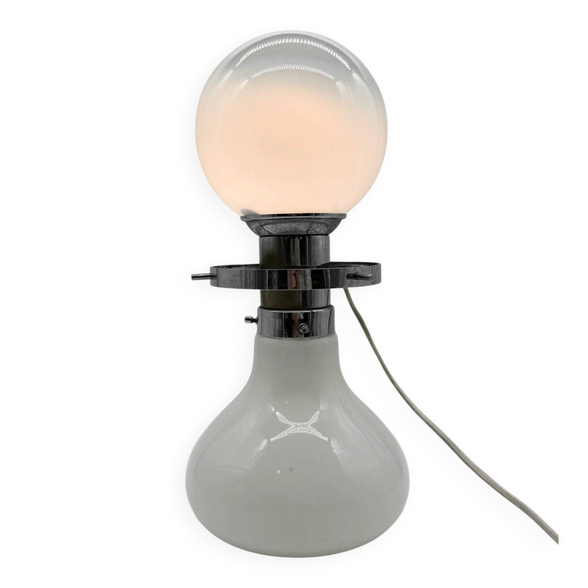 "Space Age" chrome table lamp, Italy 1970s
