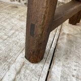 Solid walnut bench 230 cm