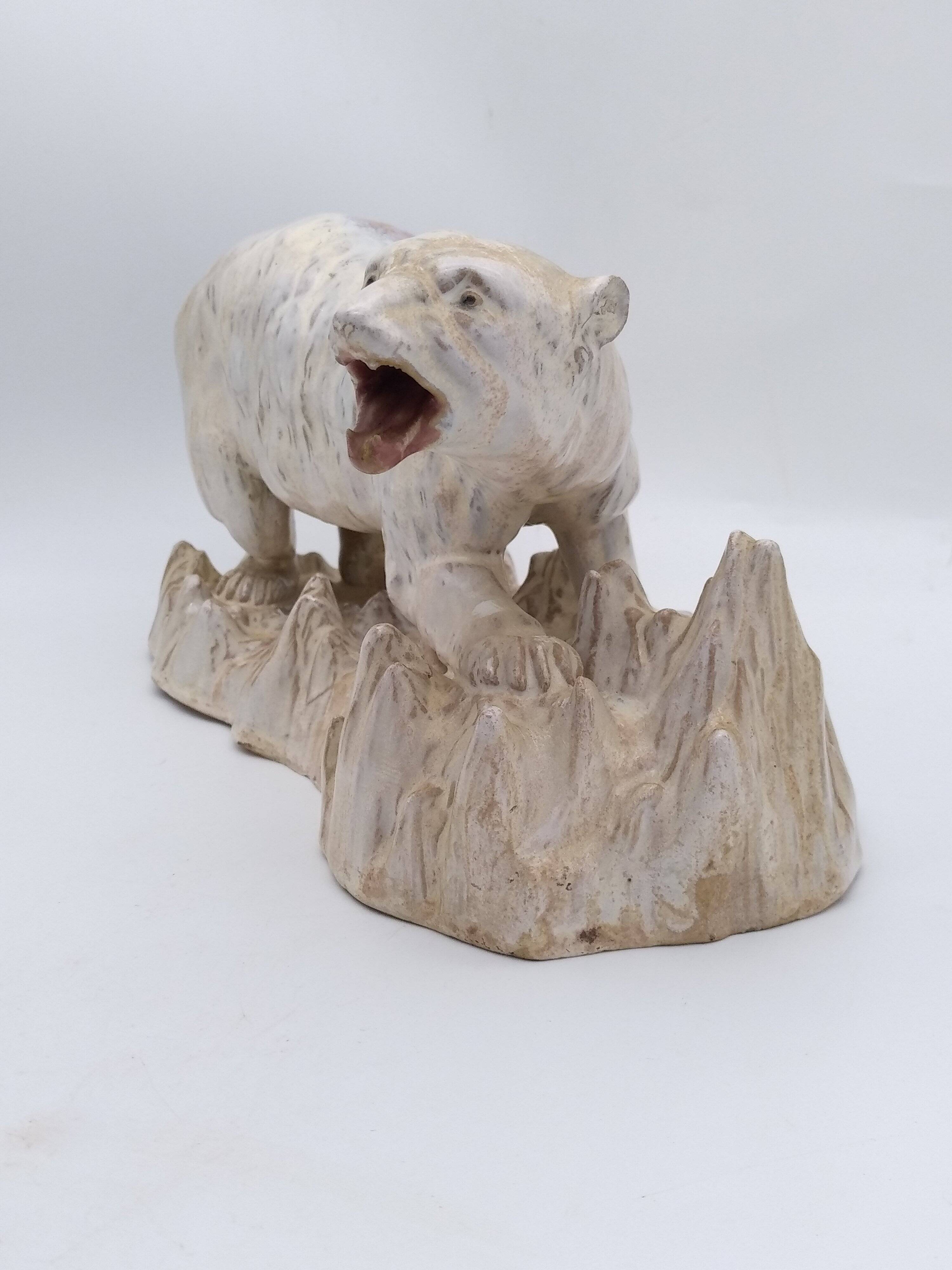 Ours en grés de Rambervillers circa années 1920/30 .Alphonse Cytére .