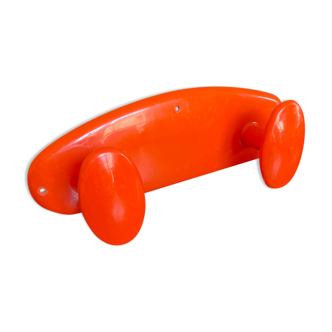 Double patère orange