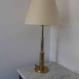 Vintage brass lamp, Deknudt, 1970s-80s