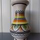 Earthenware vase with Breton decor (17 cm)