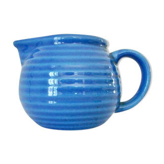 Blue pitcher