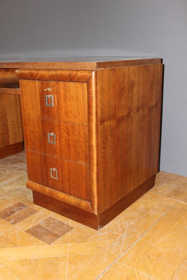 Bureau art déco en noyer