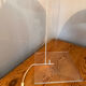 Minimalist design table lamp Harco Loor in plexiglass and perspex