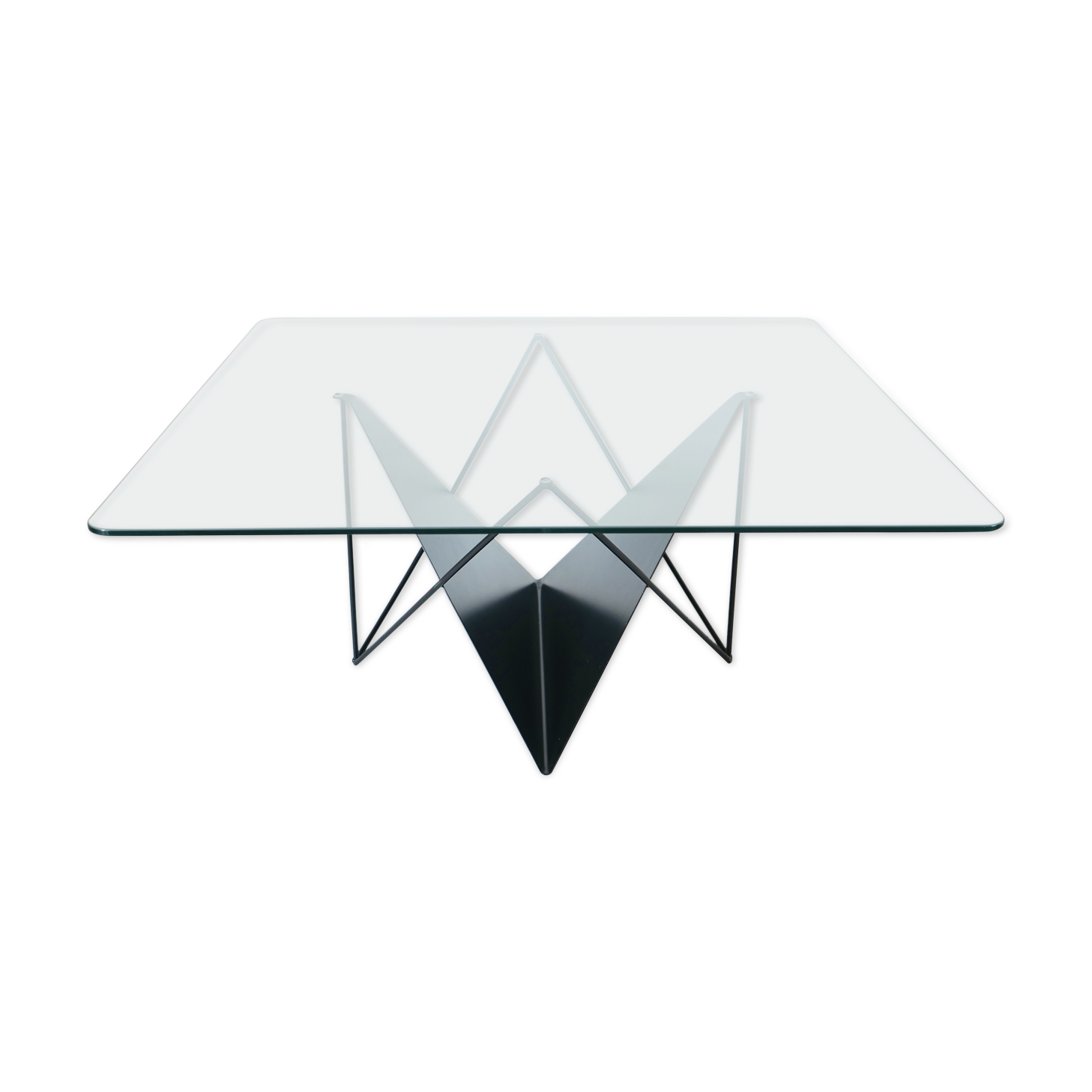 Butterfly geometric design coffee table