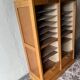Vintage 70s double curtain filing cabinet