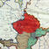 Vintage school map of czech state, czechoslovakia 1960s