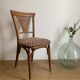 Chaise bistrot baumann bois et assise tissus