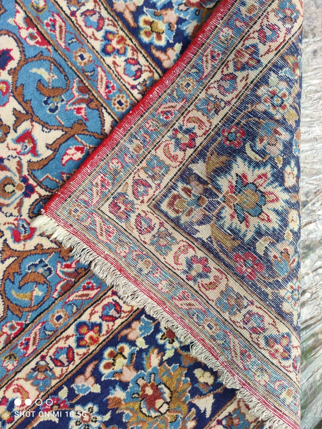 Exceptional vintage Kerman Persian carpet, hand-knotted in wool - 290 x 40.