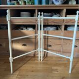 Old wooden towel rack