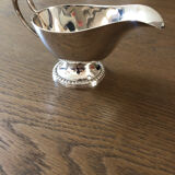 Silver metal saucepan