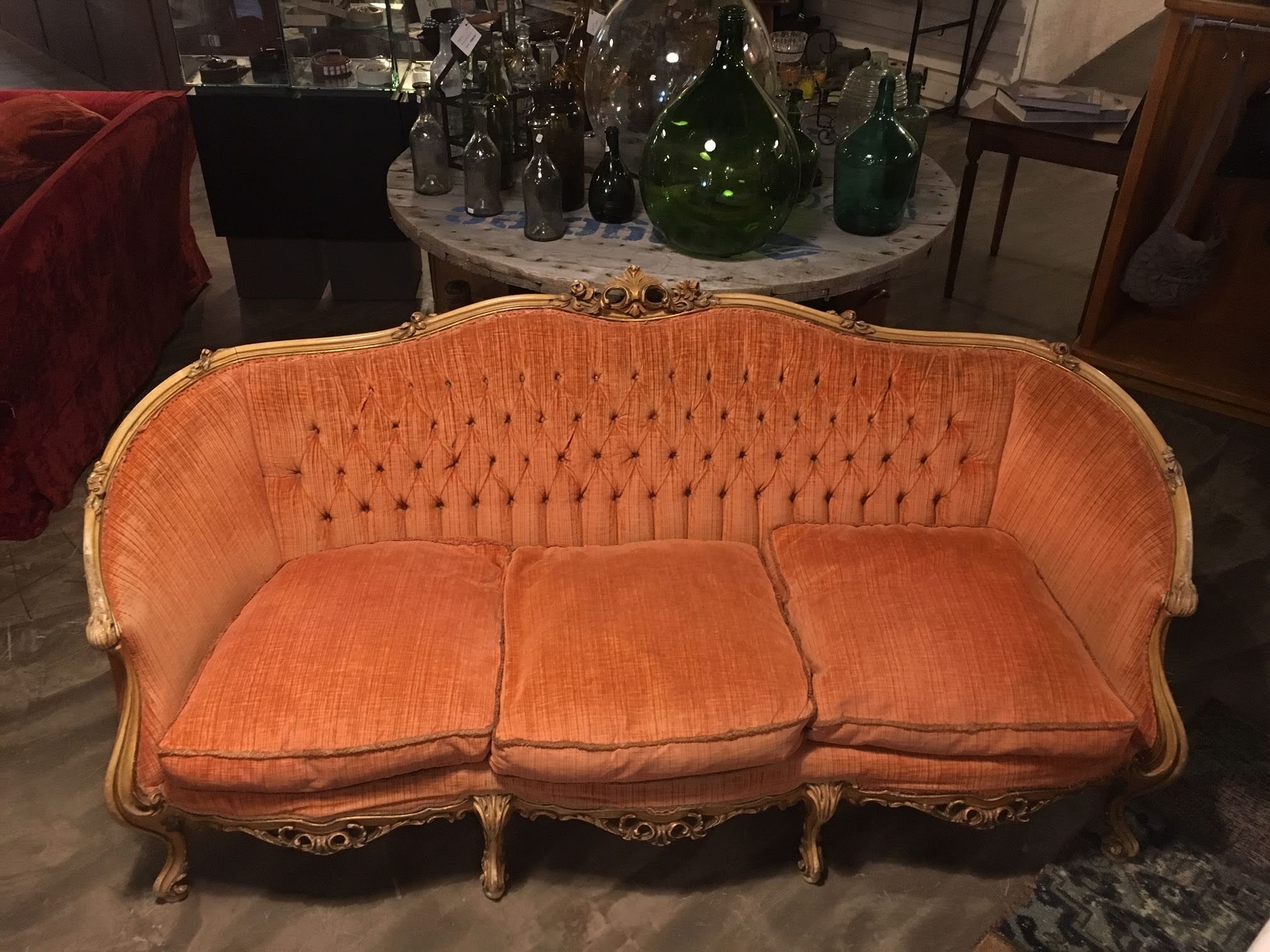 3-seater sofa style Louis XV