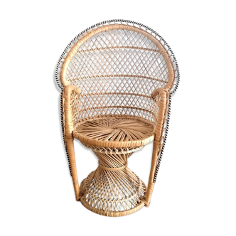 Emmanuelle armchair in doll rattan