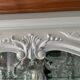 Louis XV display cabinet in solid cherry wood, patinated in Gustavian grey.