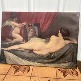 Painting after Velazquez Venus at the Mirror