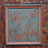 Rustic Farmhouse Folk Art Painted Bridal Wardrobe 1759