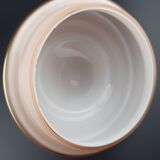 Pink glass vanity jar