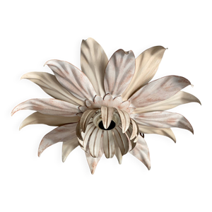 Plafonnier fleur métal
