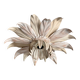 Plafonnier fleur métal laqué vintage 1980