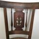 Former Directory-style chair with fleur de lily seating mulch 19th