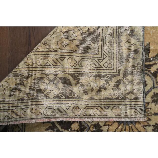 Vintage Turkish hand-knotted runner 128x382