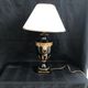 Large baluster lamp - Golden Lions and white and gilded ledleches - Hotel Paris