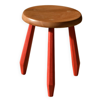 Red Elm Low Stool