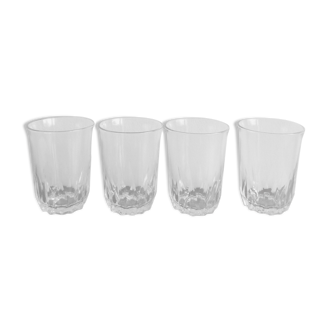 Lot de 4 verres verrerie Reims France