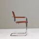 S34 dining armchair in cognac saddle leather by Mart Stam for Fasem, 1970s