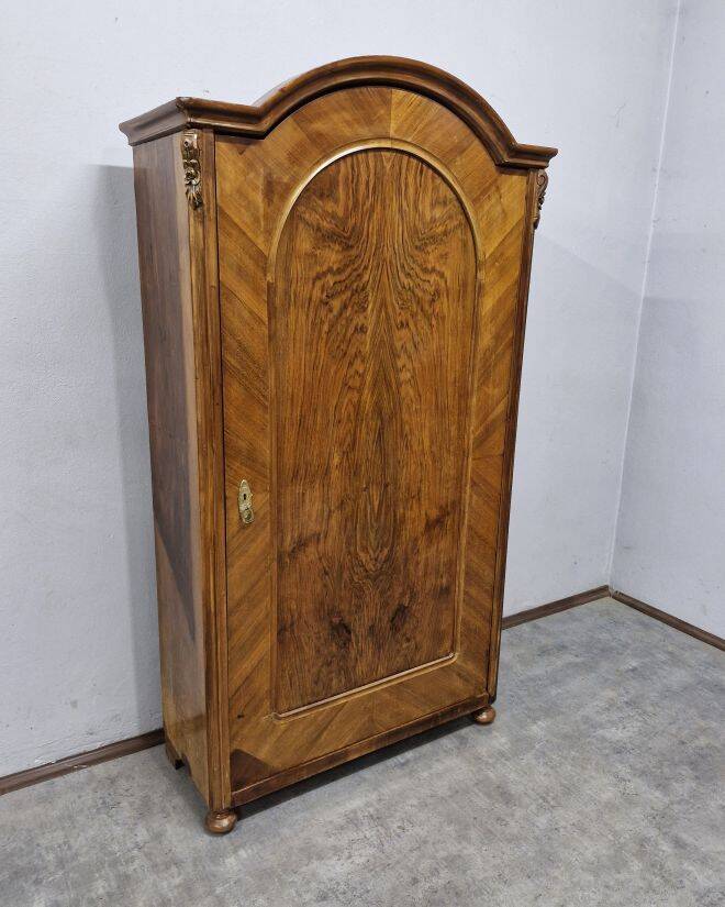 Unique walnut wardrobe by Ludwikowska