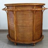 Vintage rattan bar