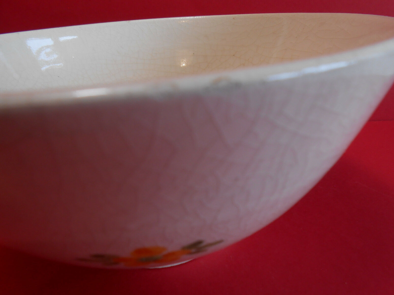 Cracked earthenware bowl Vallauris spring décor