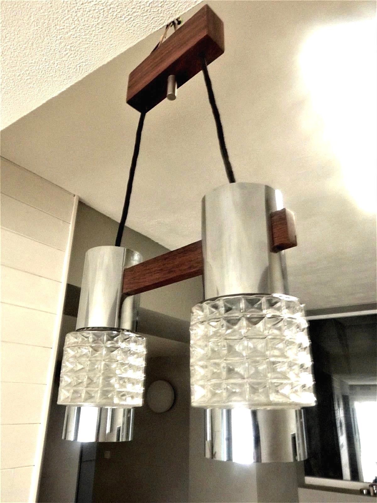 Chandelier 2 design lights Scandinavian modernist 50s 60s