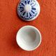Petite boîte céramique bleue Vintage