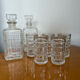 Transparent vintage whisky glasses