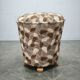 1930s Czechoslovak Art Deco Upholstered Round Tabouret Stool