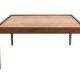 Square coffee table with reversible top 'Hilleberg' - mid century modern
