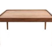 Square coffee table with reversible top 'Hilleberg' - mid-century modern style