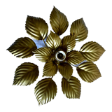Wall lamp or ceiling lamp golden flower