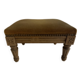 Louis XVI style footrest in stained beech, 20th century
