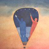 Poster Jean-Michel FOLON Project for the balloon Liberté, 1989