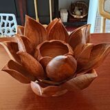 Wooden lotus servant