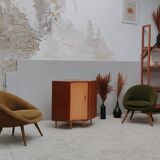 Mid Century corner cabinet