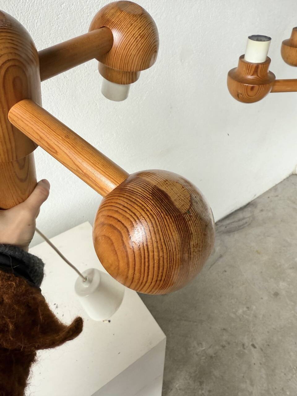 Paire de suspensions Ikea en pin 1980