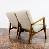 Pair of vintage 300-138 armchairs by Bystrzyckie Fabryki Mebli, 1960s