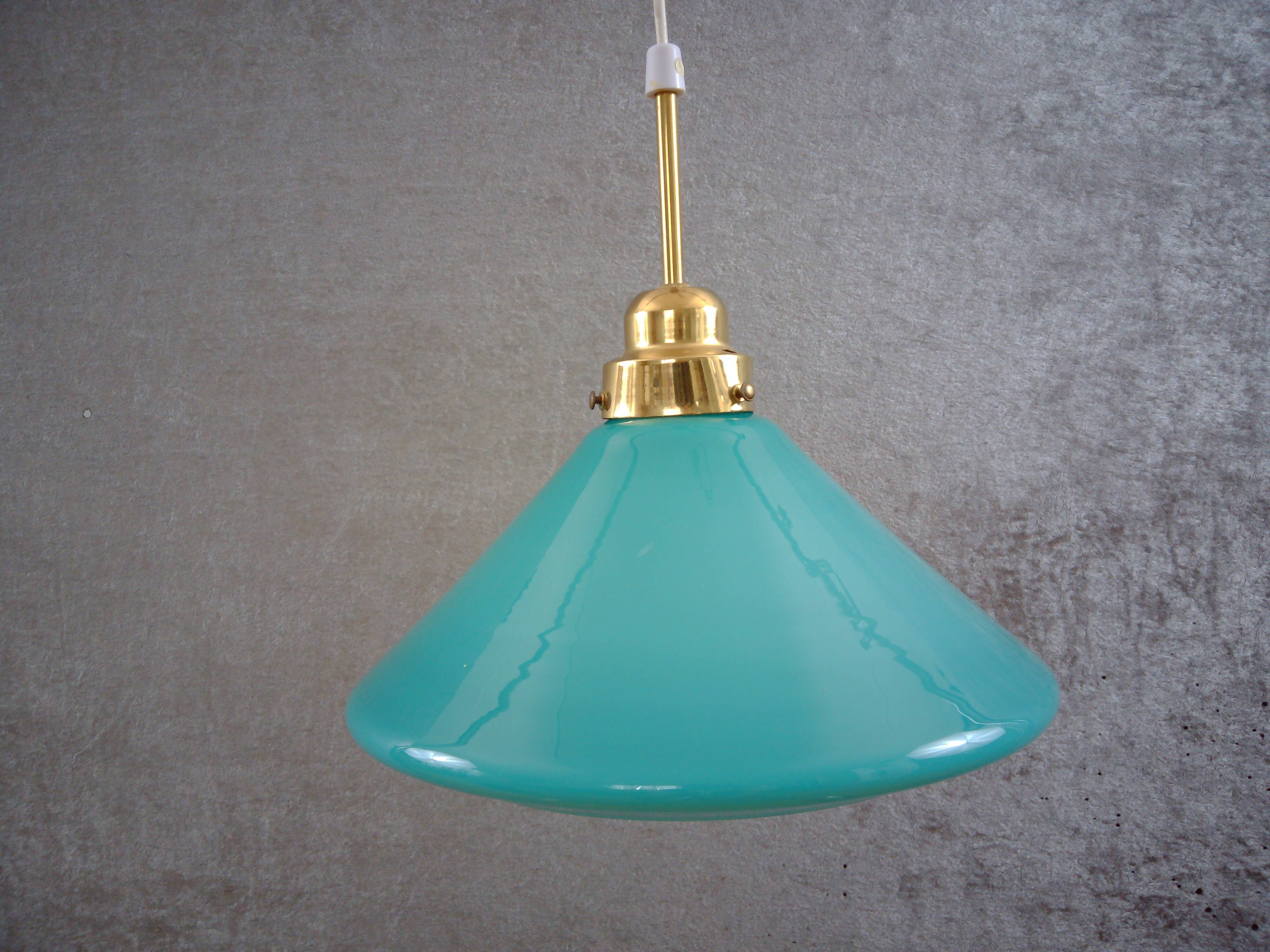 Turquoise shoemaker lamp