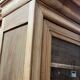 Antique glass-fronted Parisian cupboard: display cabinet bookshelf
